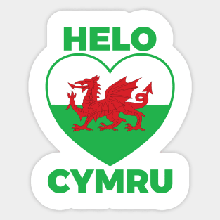 Helo Cymru Sticker